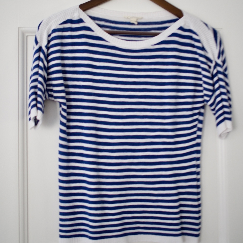 Eileen Fisher Linen Boat-Neck Top